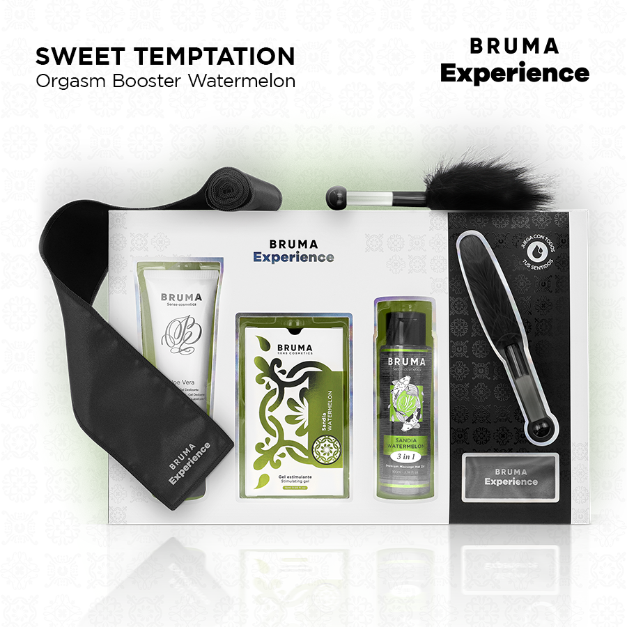 BRUMA XPERIENCE – SWEET WATERMELON TEMPTATION KIT WITH ORGASM ENHANCER