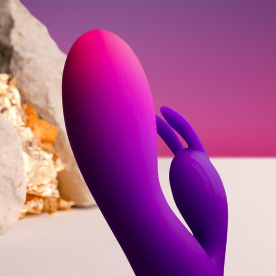 ROCKS- OFF – GLO- GIRL PURPLE RABBIT VIBRATOR