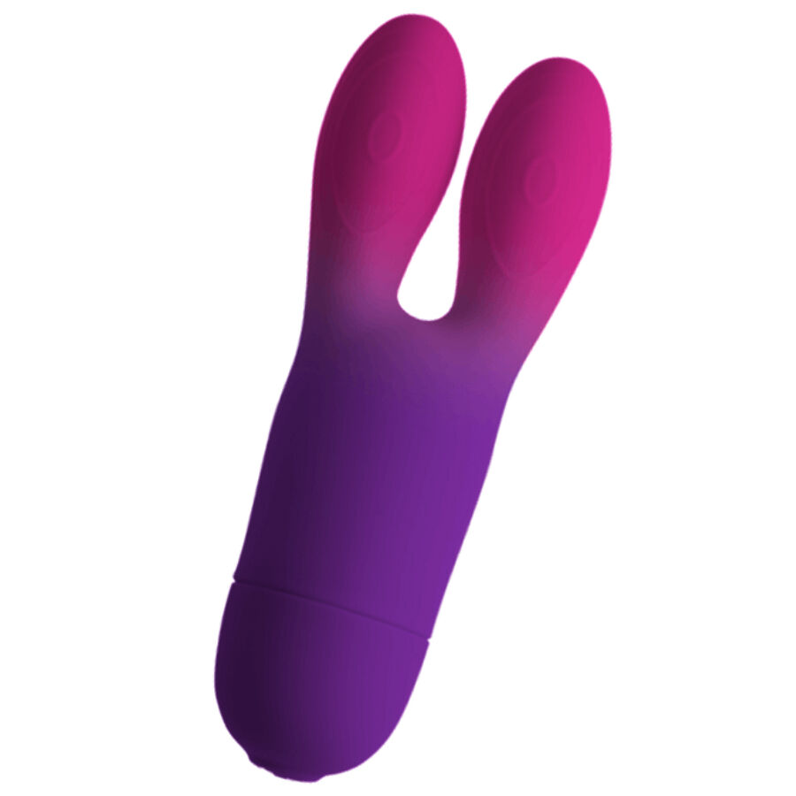 ROCKS- OFF – GLO-GIRL BUNNY PURPLE FLEXIBLE VIBRATOR