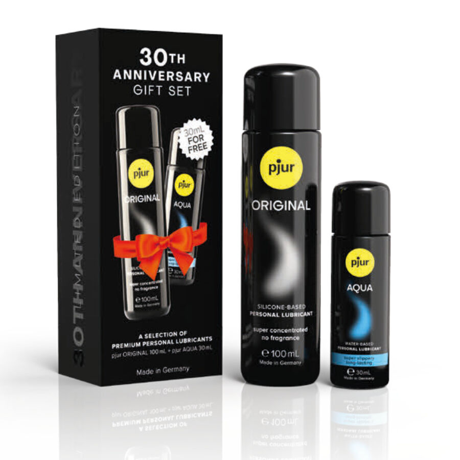 PJUR – SET 30TH ANNIVERSARY PJUR ORIGINAL 100 ML + PJUR AQUA 30 ML AS A GIFT