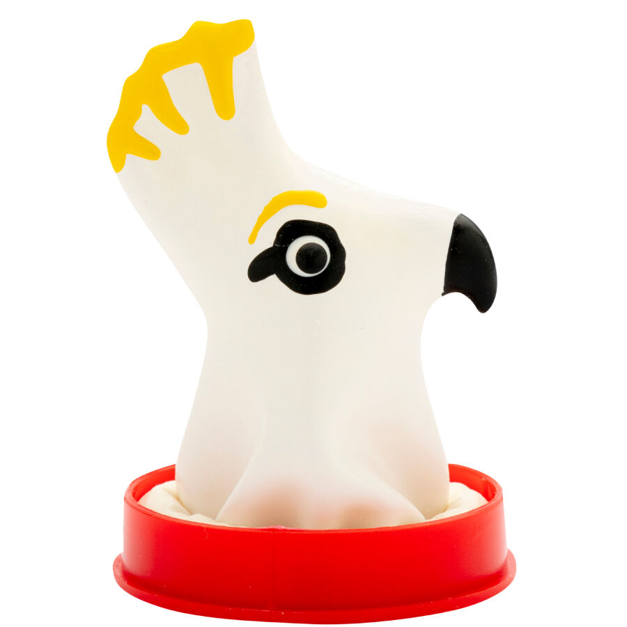 CONDOMERIE – HANDPAINTED NOVELTY CONDOMS PARROT WHITE