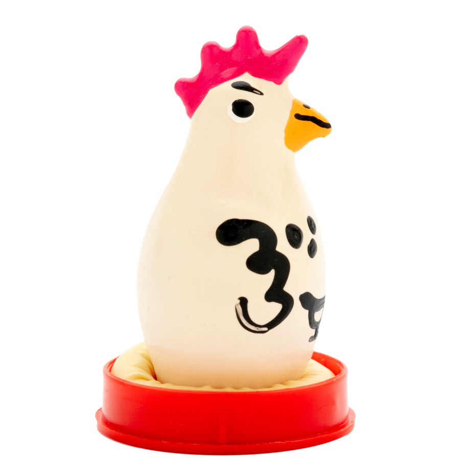 CONDOMERIE – HANDPAINTED NOVELTY CONDOMS COCKY ROOSTER