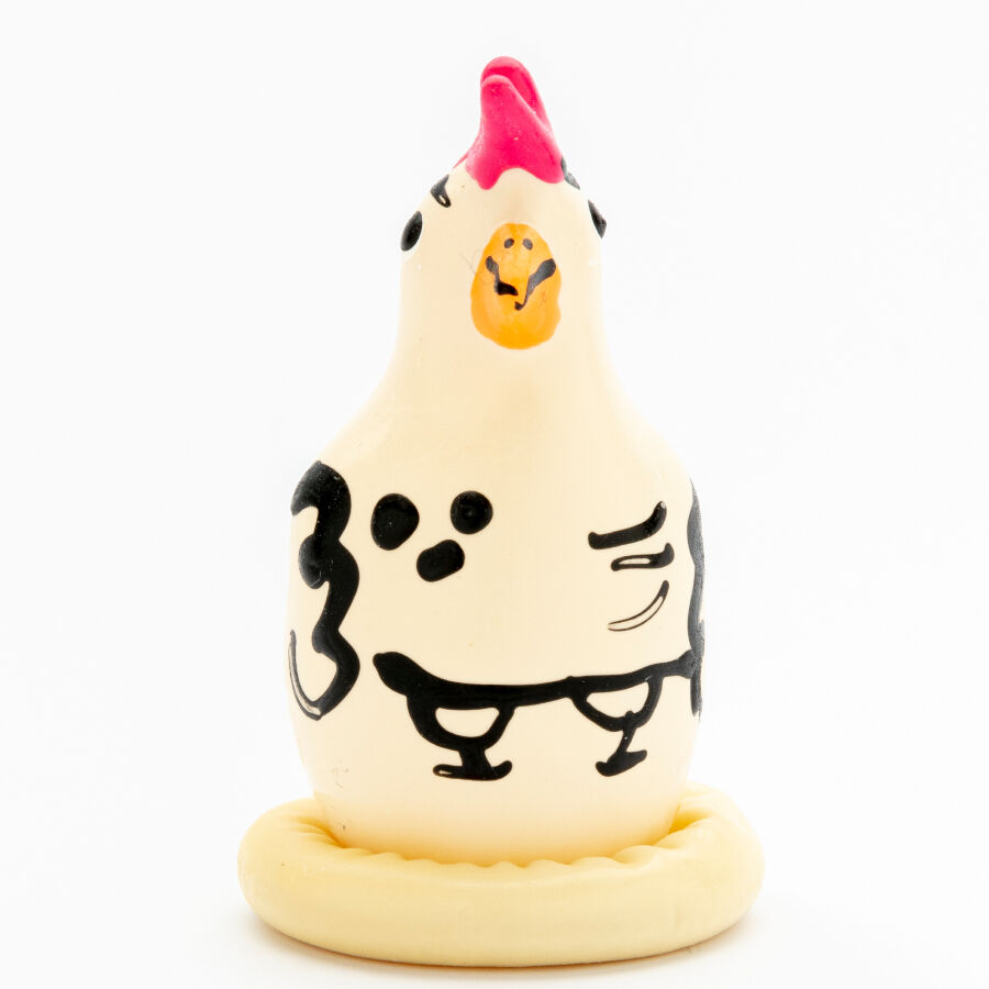 CONDOMERIE - HANDPAINTED NOVELTY CONDOMS COCKY ROOSTER - Image 5