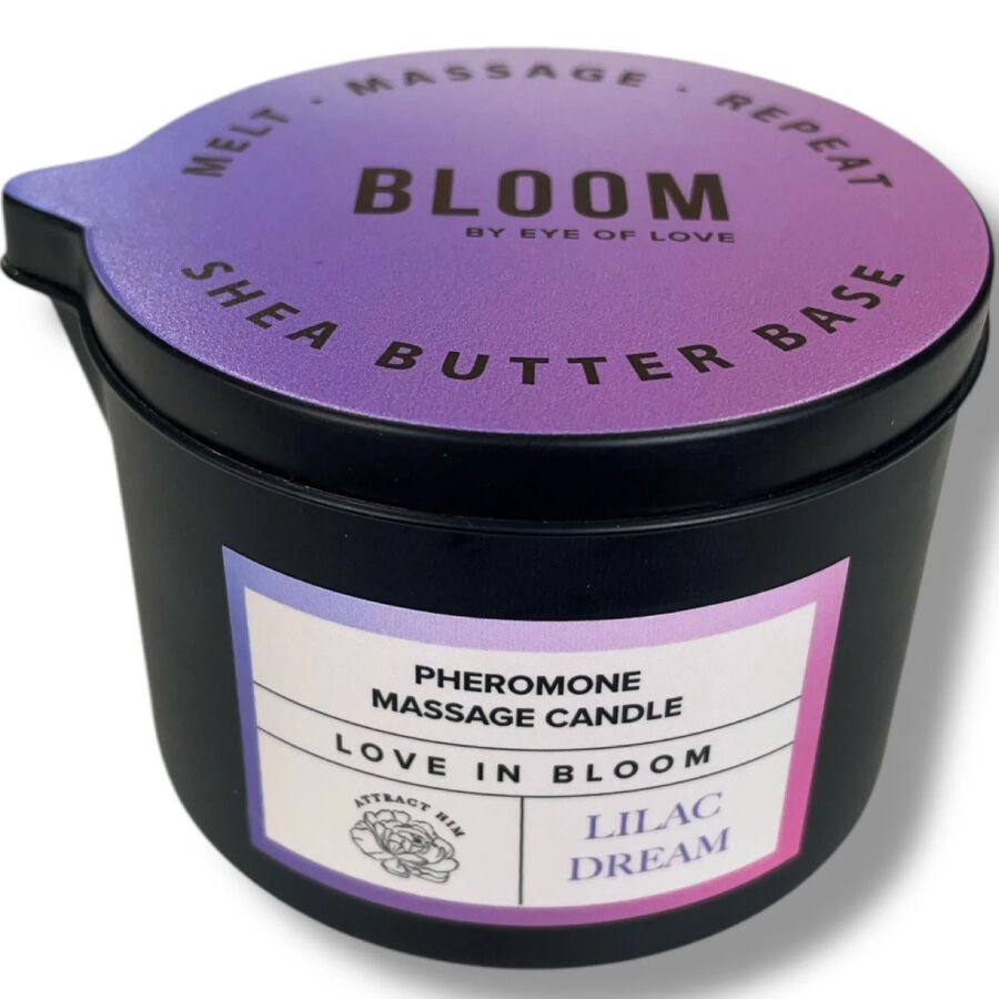 EYE OF LOVE – BLOOM MASSAGE CANDLE INDICA LILAC DREAM 150 ML