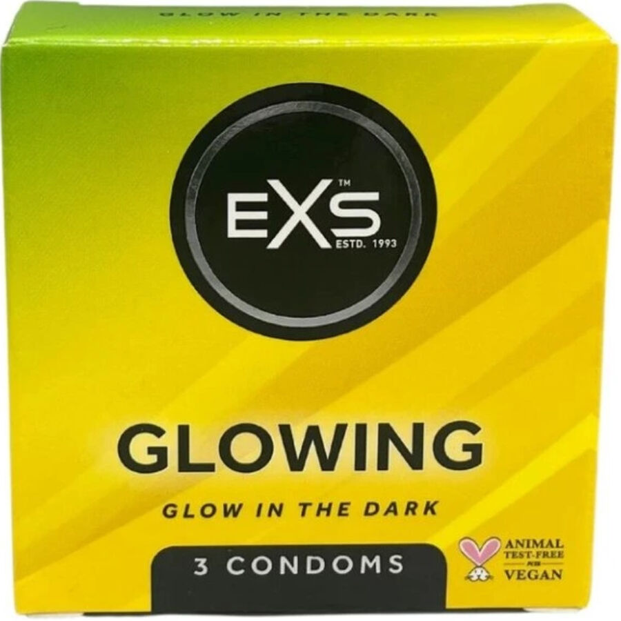 EXS CONDOMS – GLOWN IN THE DARK