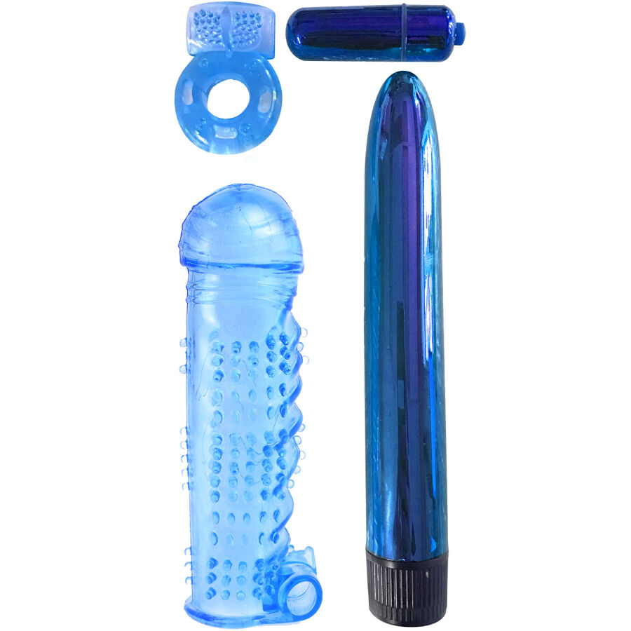 CLASSIX – ULTIMATE PLEASURE COUPLES KIT AZUL