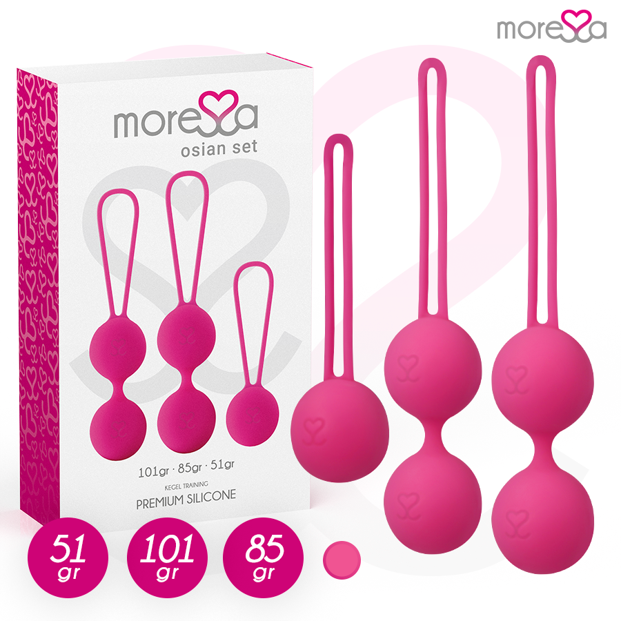 MORESSA – OSIAN SET PREMIUM SILICONE PINK (Osian One – 51 g  Osian Two – 101 g  Osian Three 85 g)