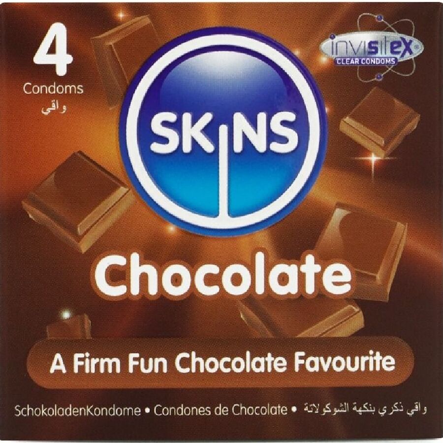 SKINS – CHOCOLATE PREMIUM CONDOMS PACK 4