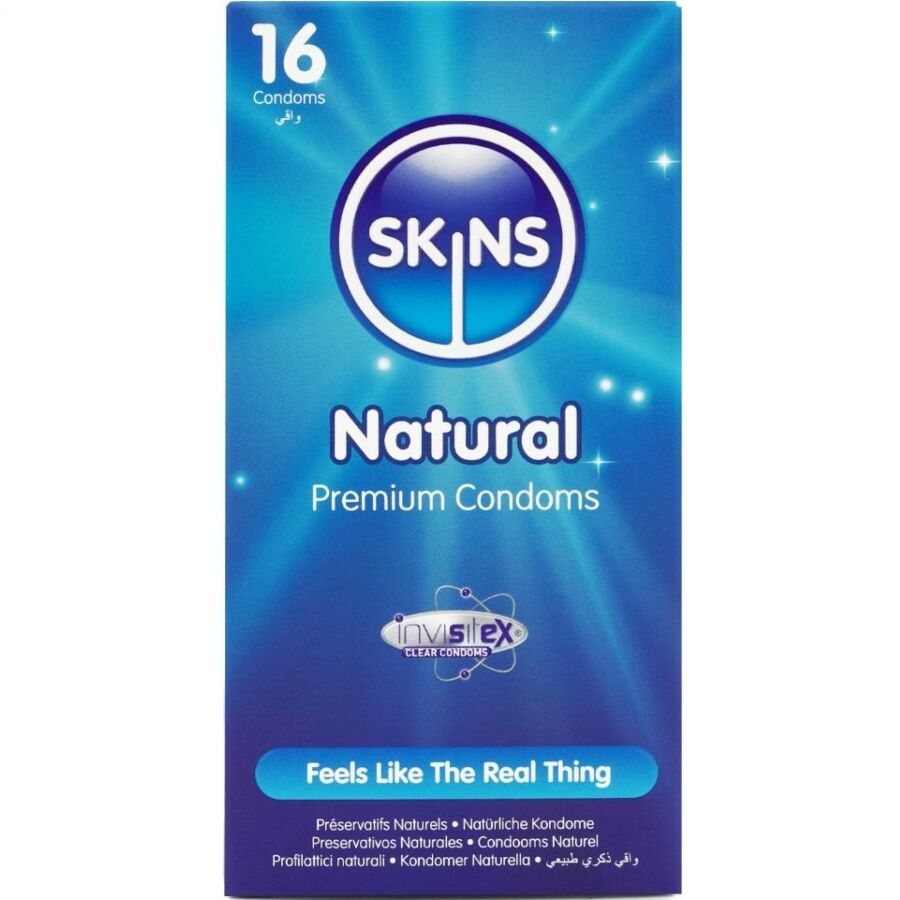SKINS – NATURAL PREMIUM CONDOMS PACK 16