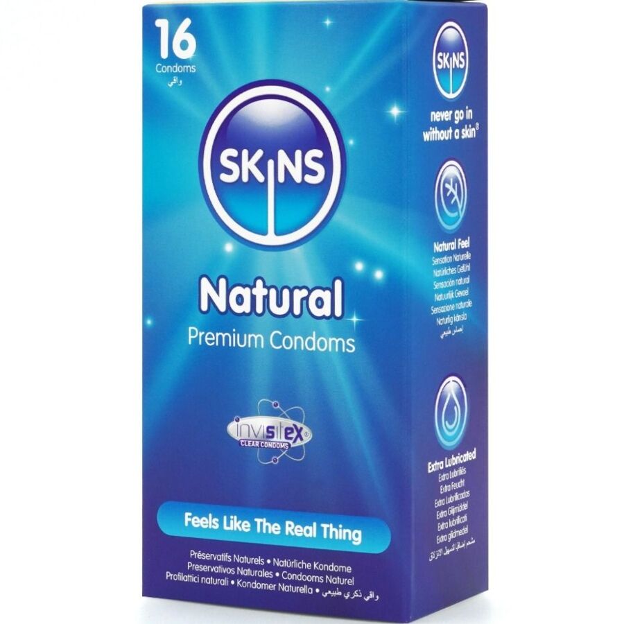 SKINS – NATURAL PREMIUM CONDOMS PACK 16