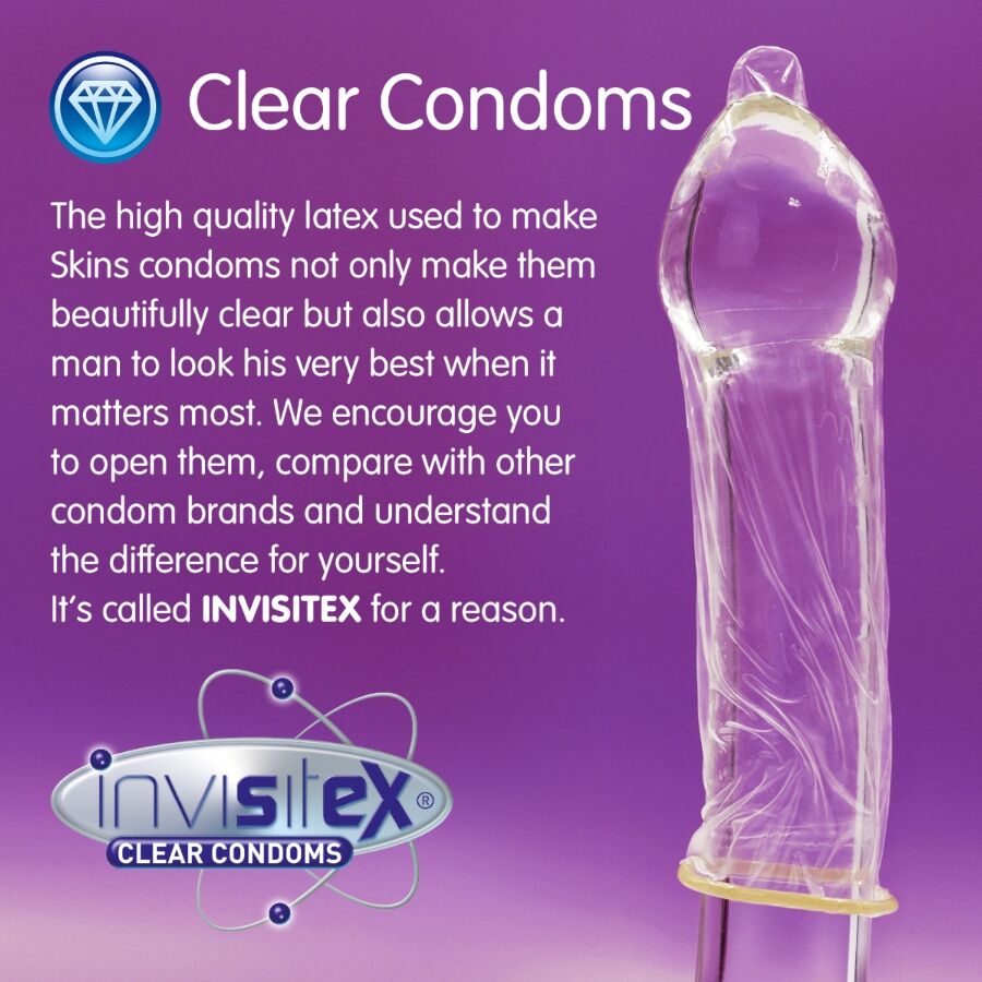 SKINS - EXTRA LARGE PREMIUM CONDOMS PACK 8 - Image 3
