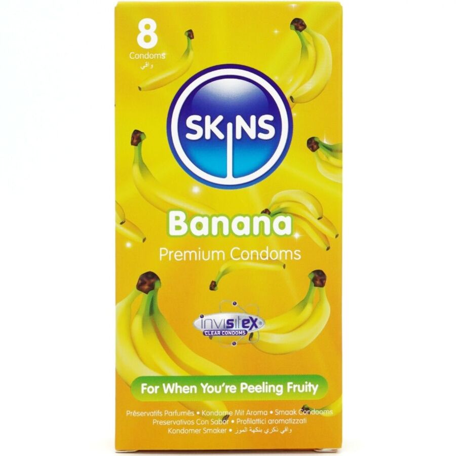 SKINS – BANANA PREMIUM CONDOMS PACK 8