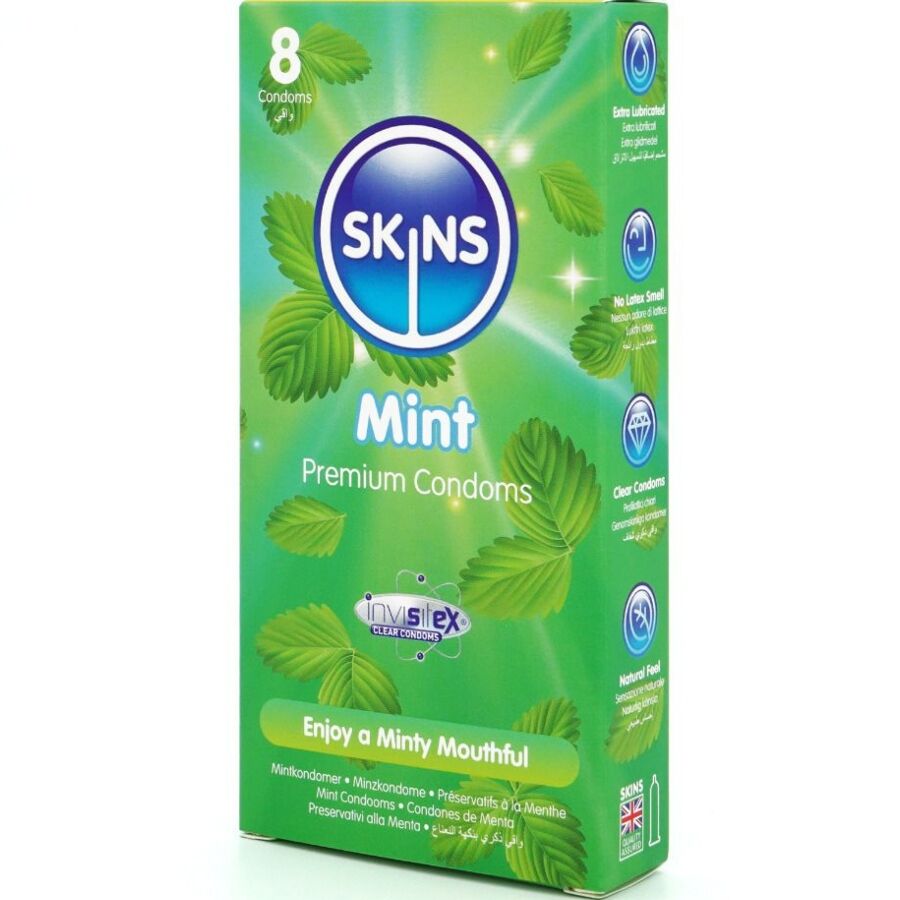 SKINS – MINT PREMIUM CONDOMS PACK 8