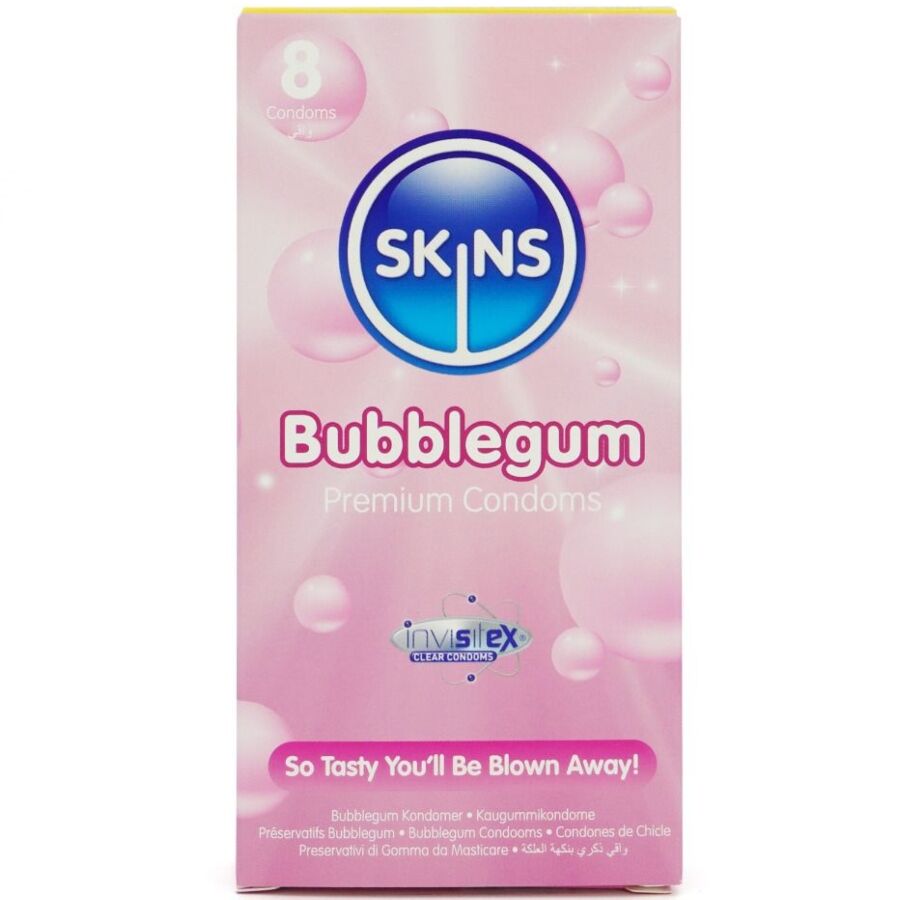SKINS – BUBBLEGUM PREMIUM CONDOMS PACK 8