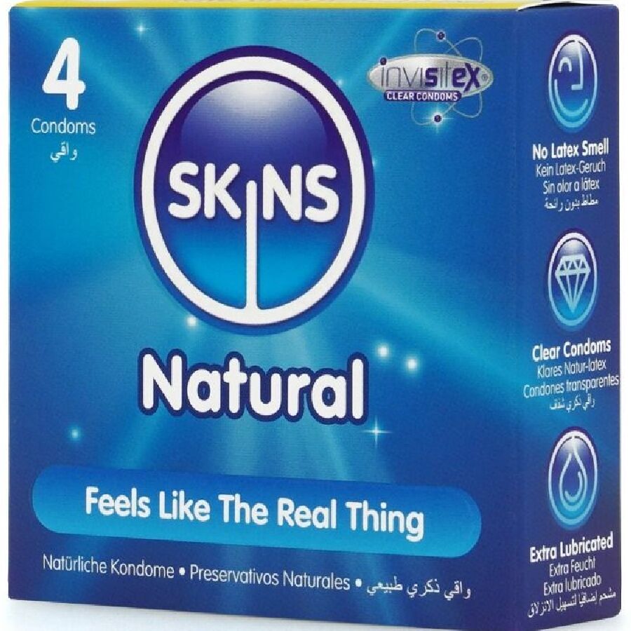 SKINS – NATURAL PREMIUM CONDOMS PACK 4