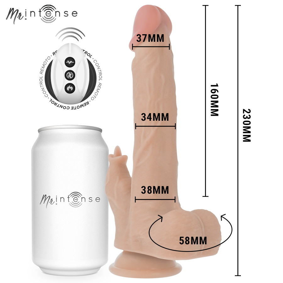 MR INTENSE – REDFORD REALISTIC PENIS REMOTE CONTROL 23 CM -O- 3.5 CM
