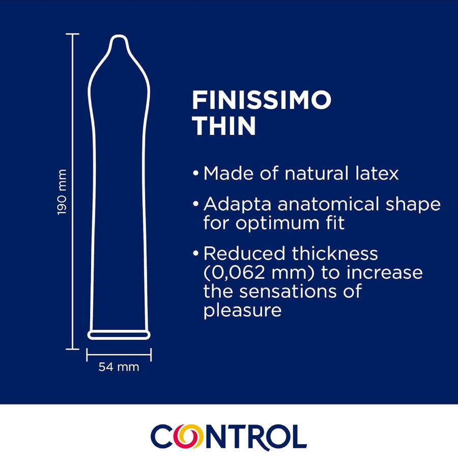 CONTROL – FINISSIMO SENSO CONDOMS 144 UNITS