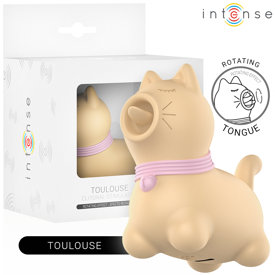 INTENSE – TOULOUSE STIMULATOR WITH 360 ROTATING TONGUE YELLOW