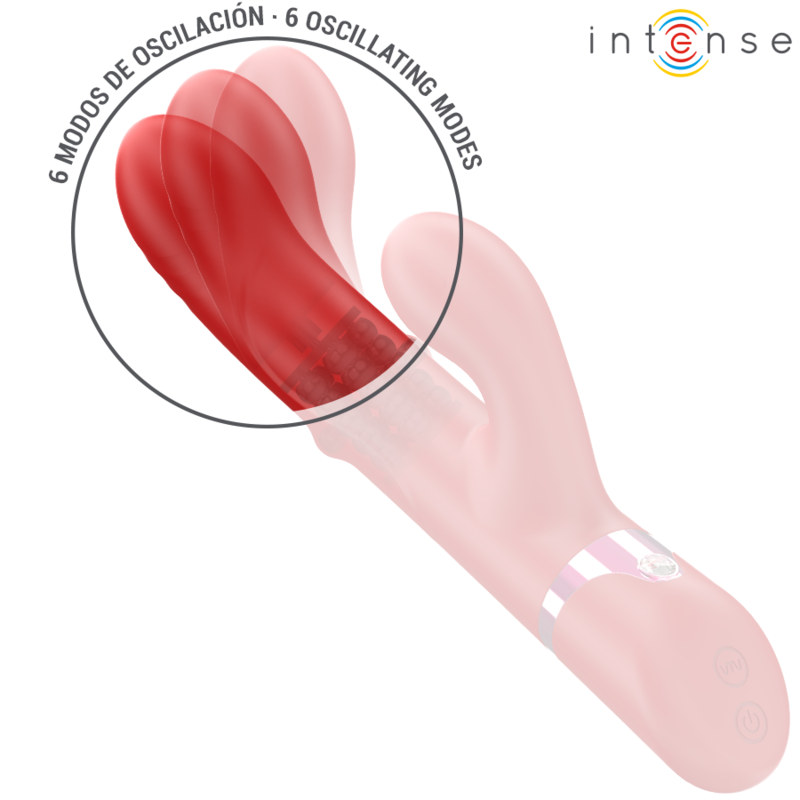 INTENSE - LELE MULTIFUNCTION VIBRATOR ROTATING  OSCILLATION  STIMULATION RED - Image 4