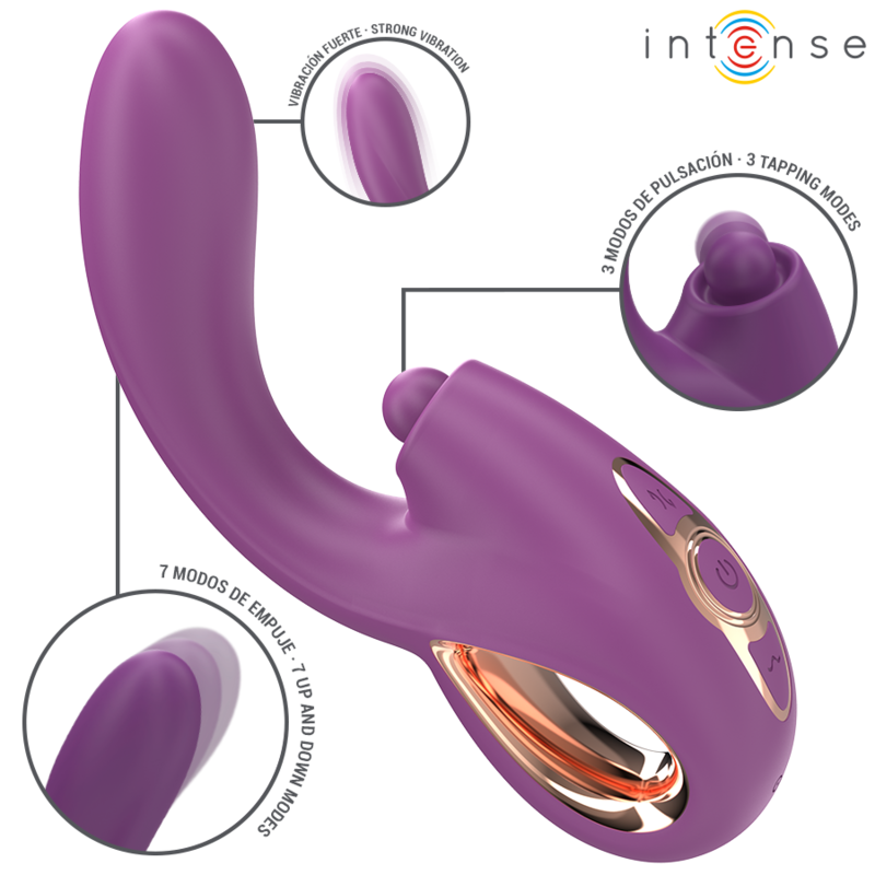 INTENSE – LALI MULTIFUNCTION G-SPOT VIBRATOR TAPPING  THRUST  VIBRATION PURPLE
