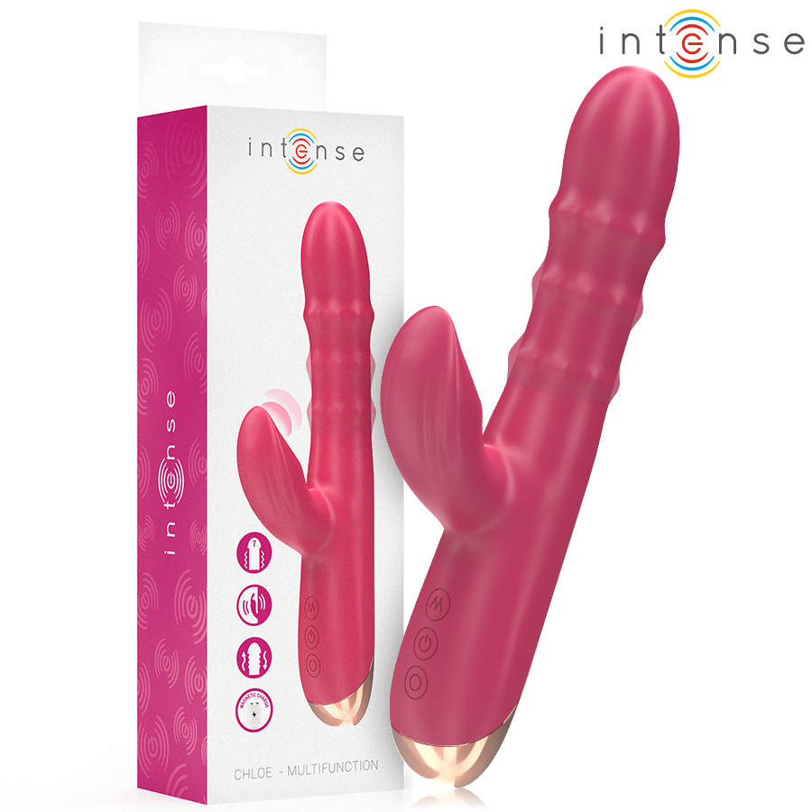INTENSE – CHLOE MULTIFUNCTION VIBRATOR 3 IN 1 RED