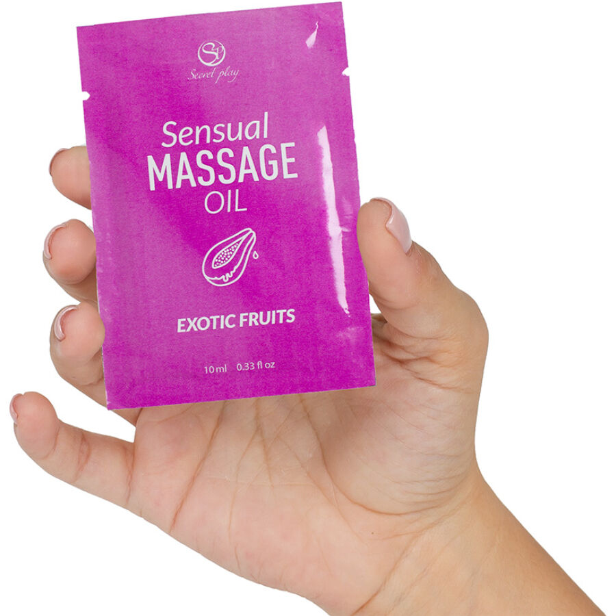 SECRETPLAY – SINGLE-DOSE EXOTIC FRUITS MASSAGE OIL 10 ML