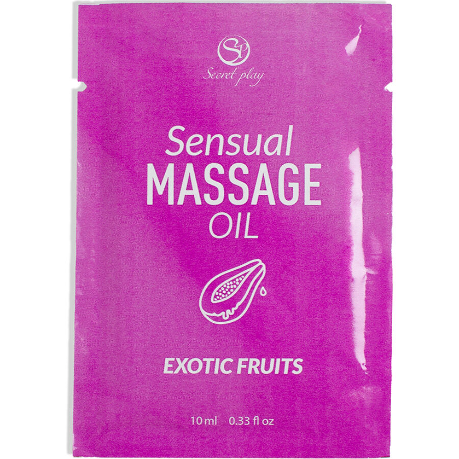 SECRETPLAY – SINGLE-DOSE EXOTIC FRUITS MASSAGE OIL 10 ML