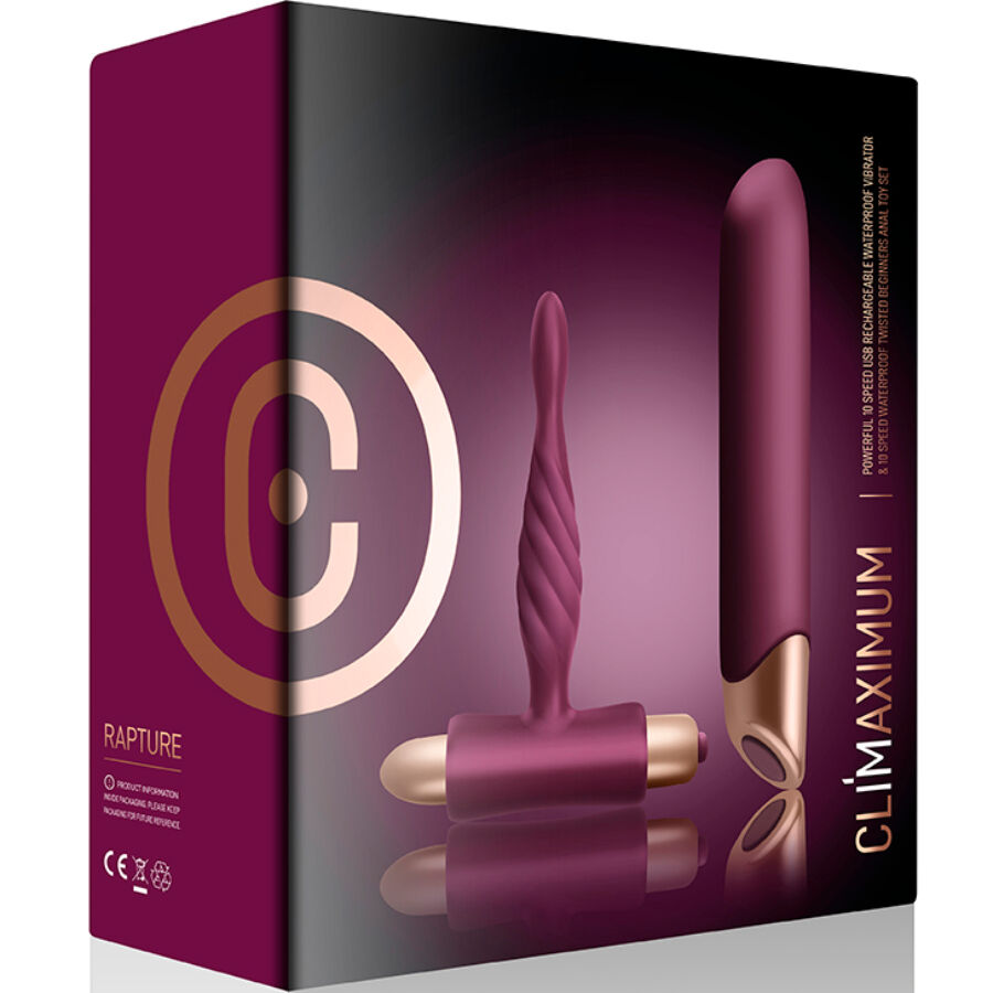 CLIMAXIMUM - RAPTURE KIT VIBRATOR CLASSIC + BEGINNER ANAL PLUG - Image 4