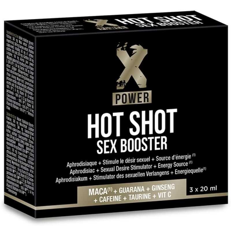 X POWER – HOT SHOT SEX BOOSTER INCREASE LIBIDO 3 X 20 ML