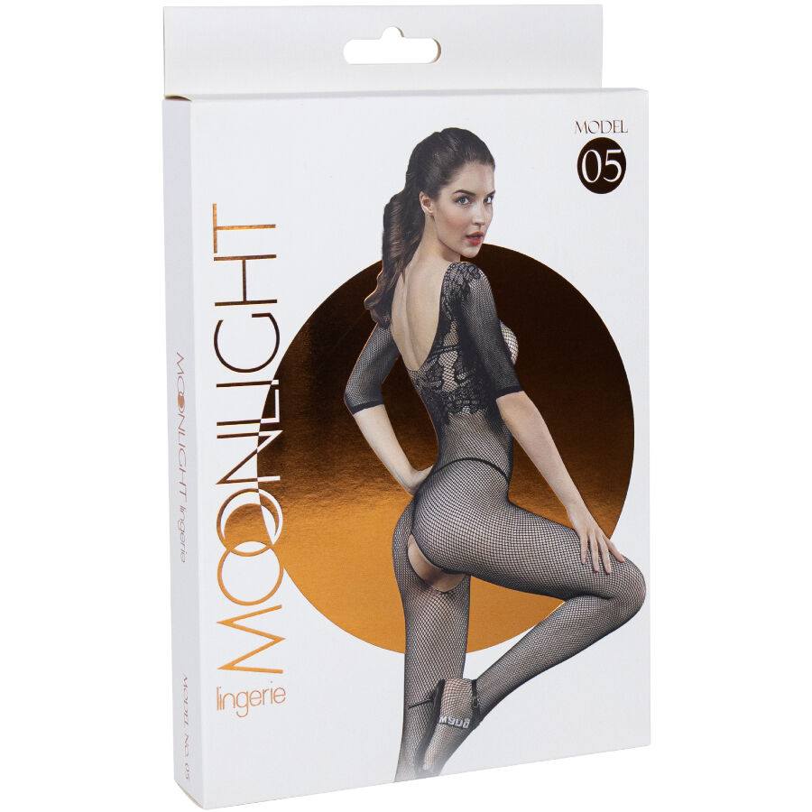 MOONLIGHT – MODEL 5 BODYSTOCKING BLACK ONE SIZE