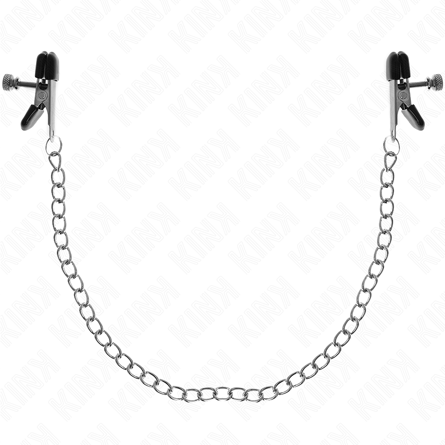 KINK – FLAT CHAIN NIPPLE CLAMPS SILVER 34 CM