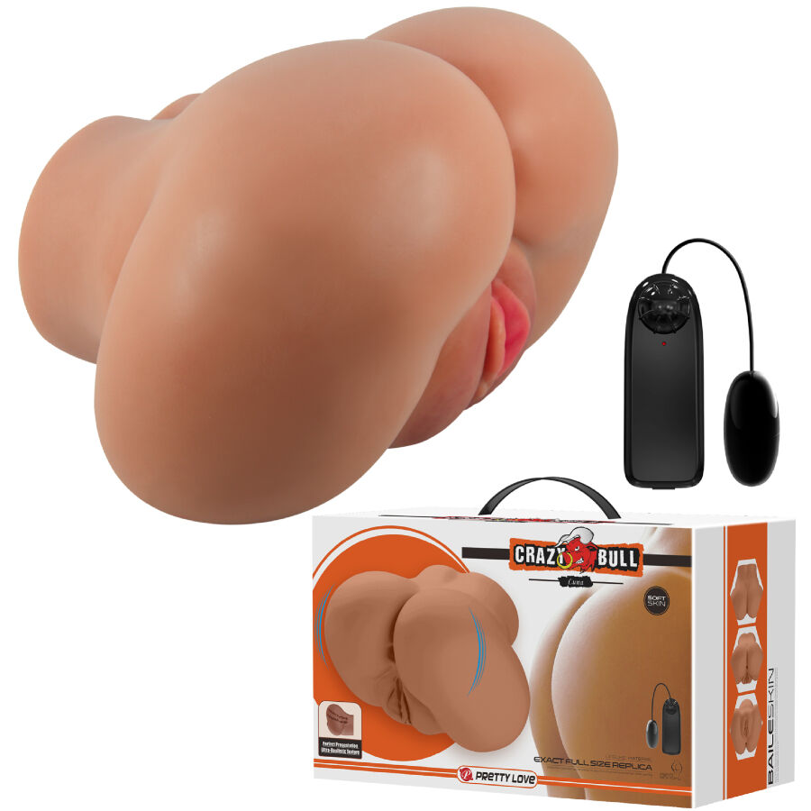 CRAZY BULL – LUNA VIBRATOR BUTT WITH REALISTIC VAGINA AND ANUS CONTROL REMOTO