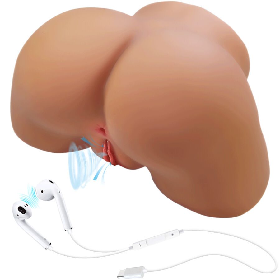 CRAZY BULL – ILANA REALISTIC FEMALE BUTT VIBRATOR AND SUCKER WITH SOUND 6.8 KG