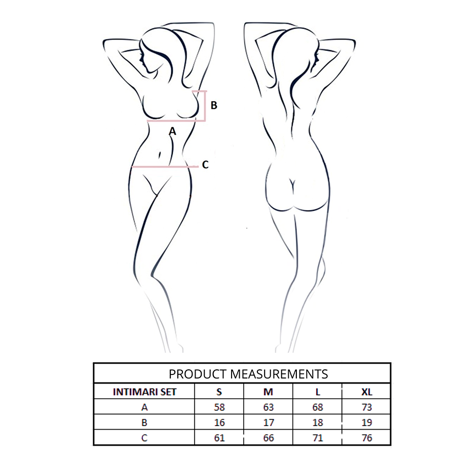 PASSION - INTIMARI BRA + PANTIES SET PINK L/XL - Image 4