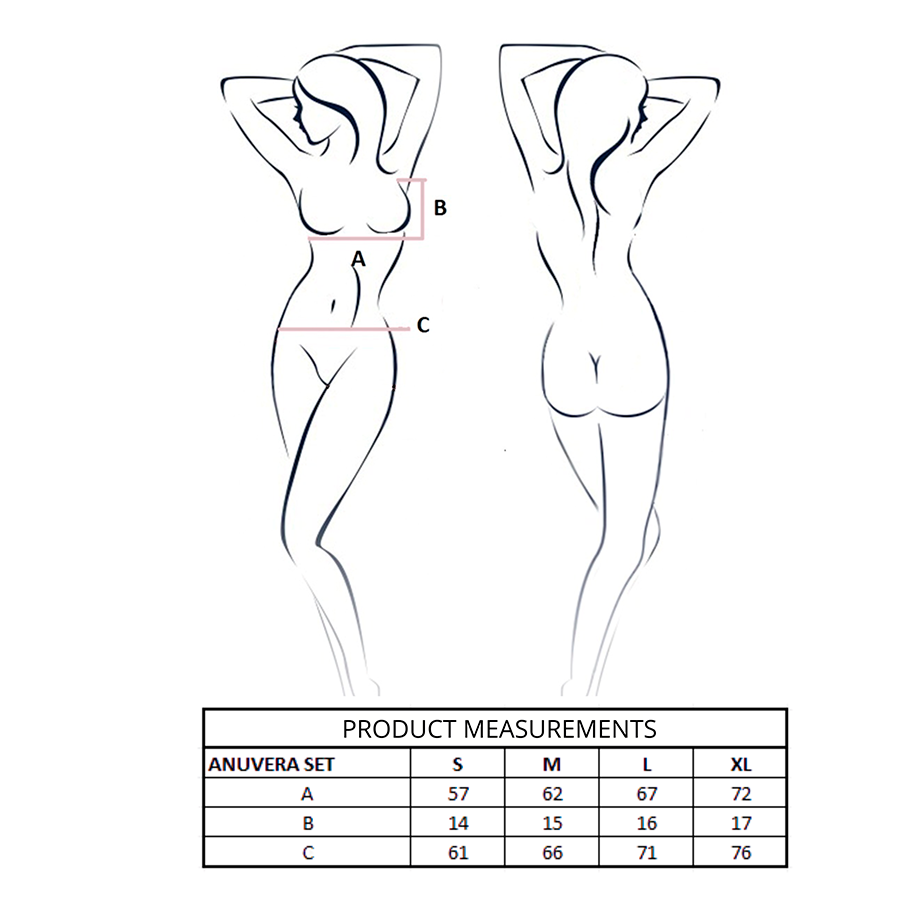 PASSION - ANUVERA BRA + THONG SET WHITE S/M - Image 4