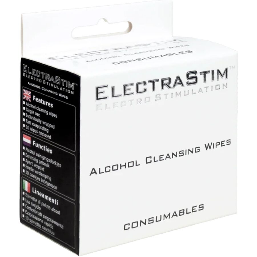 ELECTRASTIM – ALCOHOL CLEANSING WIPES 10 UNITS