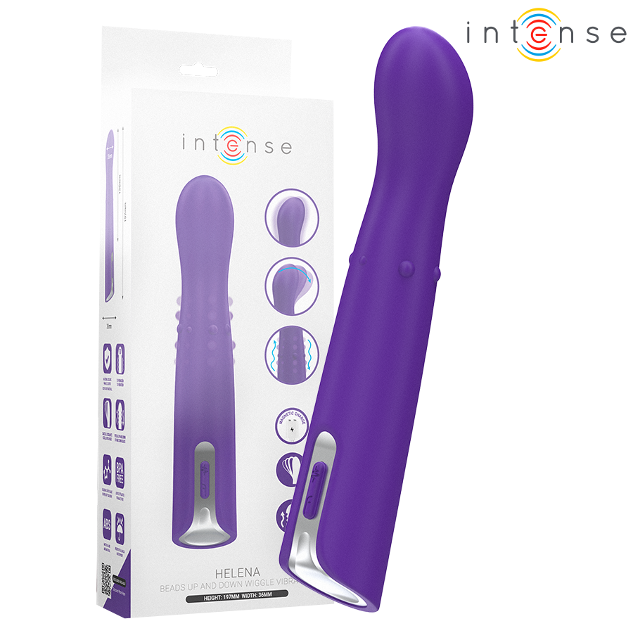 INTENSE – HELENA BEADS UP  DOWN WIGGLE VIBRATOR 13.5 CM