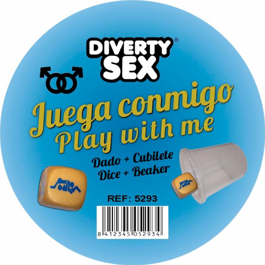 DIABLO PICANTE – GOLDEN HARD DICE WITH MEN POSITIONS AND CUBE