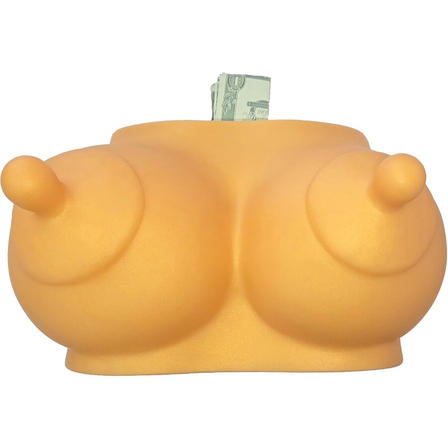 DIABLO PICANTE – PIGGY BANK IN THE SHAPE OF BOOBS GOLDEN TONE