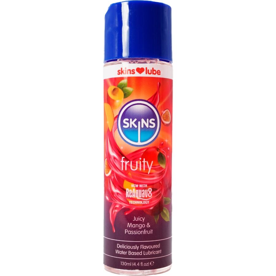 SKINS – FRUITY WATER-BASED LUBRICANT MANGO  PASSION FRUIT 130 ML