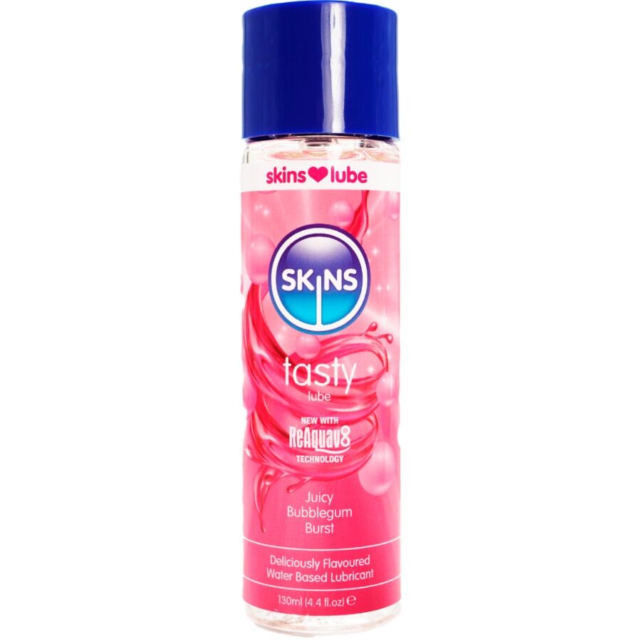 SKINS – TASTY WATER-BASED LUBRICANT BUBBLEGUM 130 ML