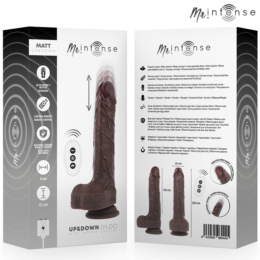 MR INTENSE - MATT REALISTIC MULTIFUNCTION WITH VIBRATION UP AND DOWN REMOTE CONTROL 22 CM -O- 4 CM - Image 5