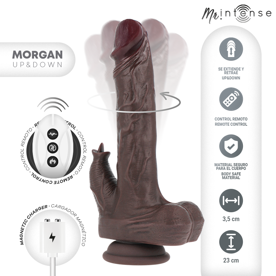 MR INTENSE – MORGAN REALISTIC PENIS REMOTE CONTROL 23 CM -O- 3.5 CM