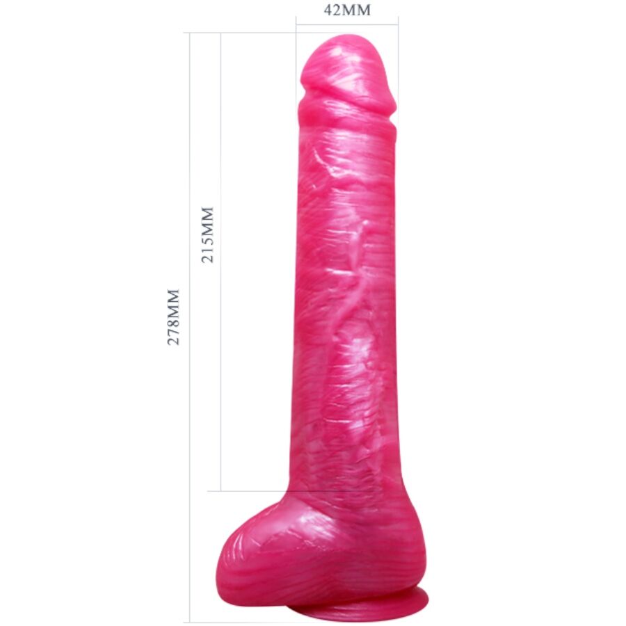 BAILE - REALISTIC PINK DILDO DONG WITH SUCTION CUP - Image 5