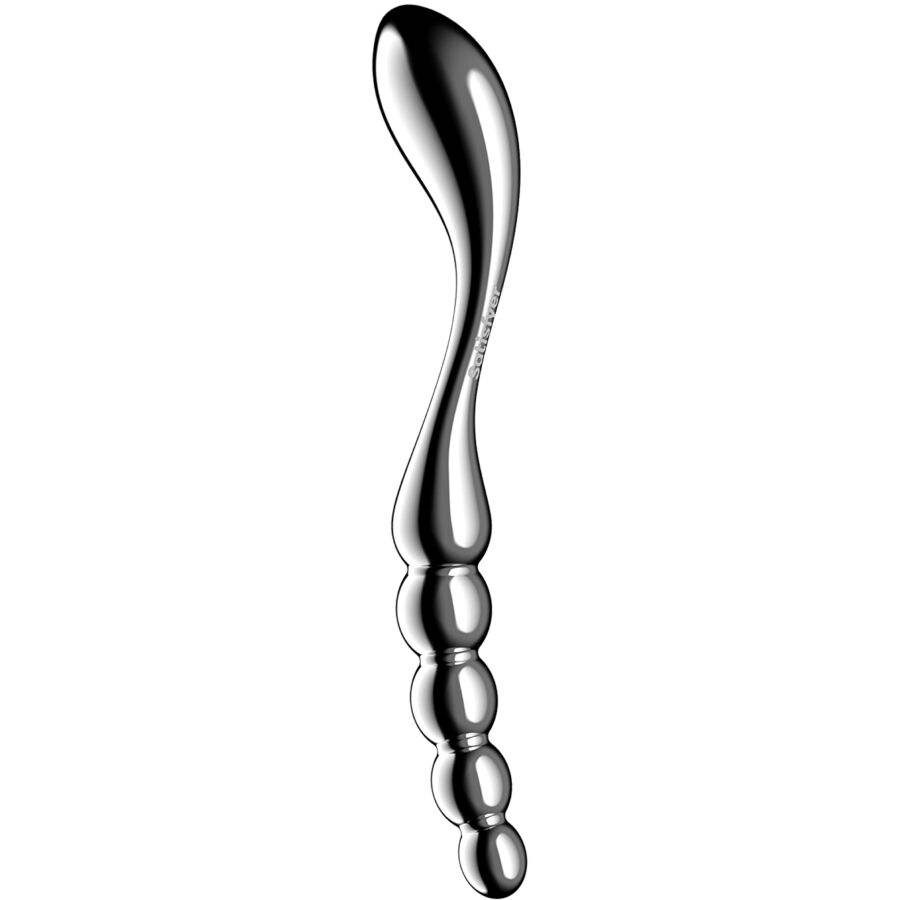 SATISFYER – STAR FORCE 1 STAINLESS STEEL DOUBLE-ENDED DILDO