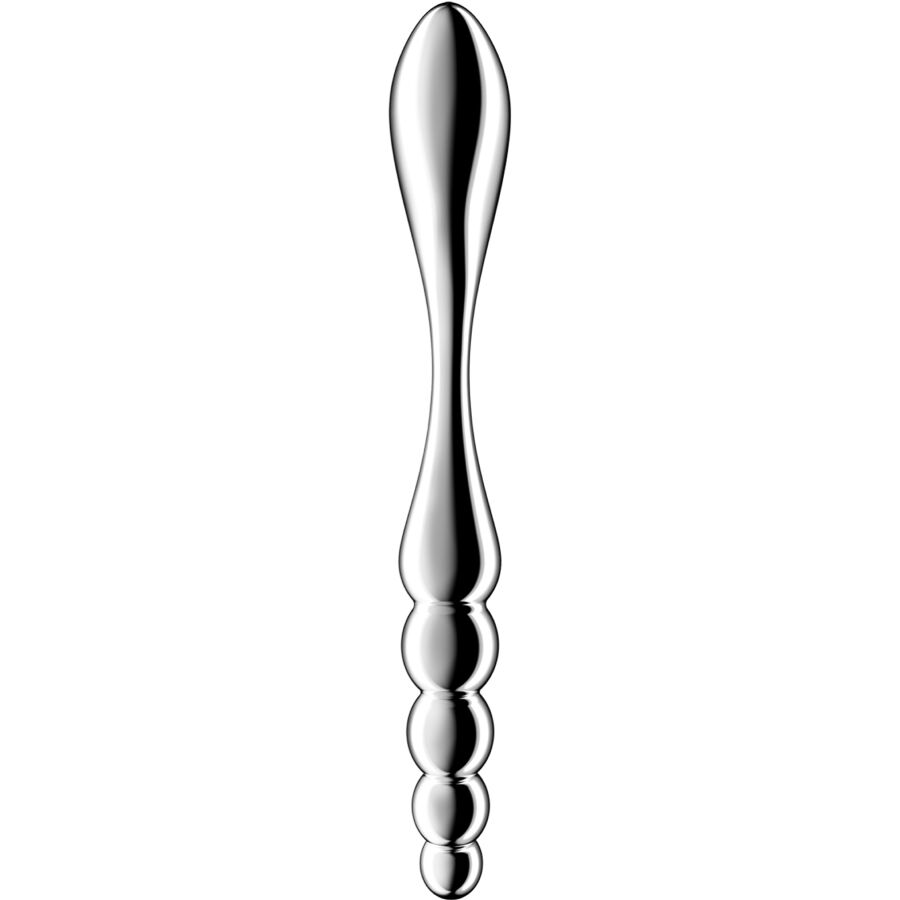 SATISFYER – STAR FORCE 1 STAINLESS STEEL DOUBLE-ENDED DILDO