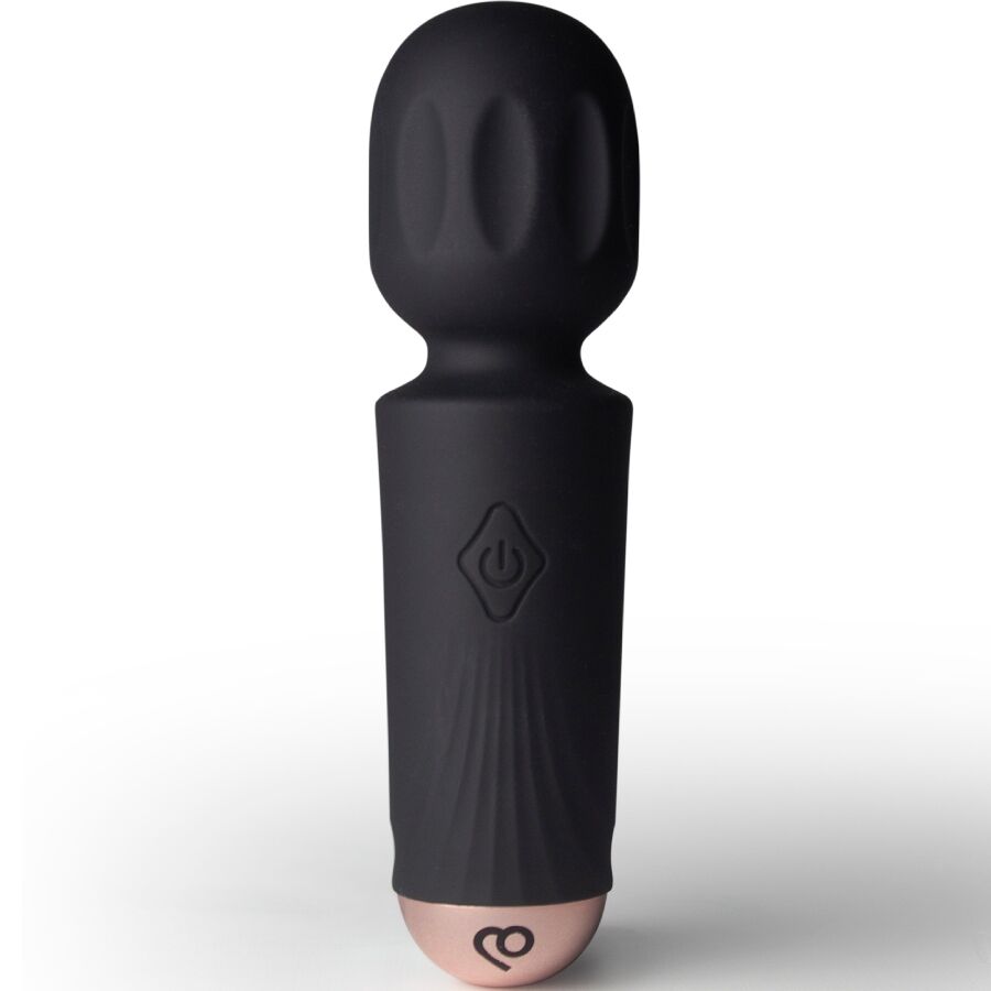 ROCKS-OFF – MINI RECHARGEABLE WAND 16 FUNCTIONS BLACK TULIP