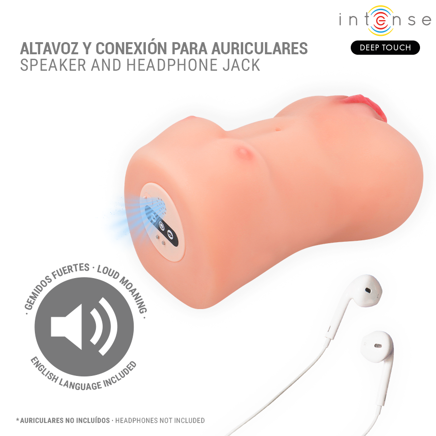 INTENSE DEEP TOUCH - CATHERINE VIBRATOR SUCTION MASTURBATOR WITH VOICE - Image 4