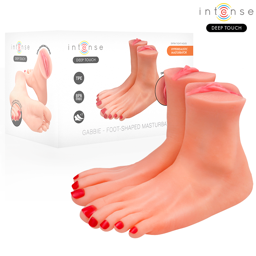INTENSE DEEP TOUCH – GABBIE TWO-PIECE FOOT-SHAPED MASTUBADOR