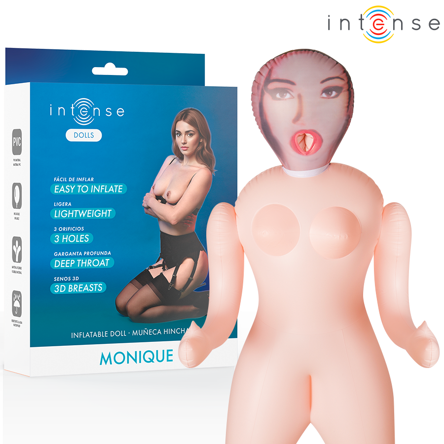 INTENSE DOLLS – MONIQUE INFLATABLE DOLL WITH THREE ORIFICES